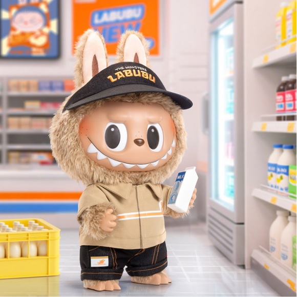 ぬいぐるみ THE MONSTER LABUBU THE NAUGHTY CASHIER The Monsters Labubu The Naughty Cashier Vinyl Plush Doll | POP